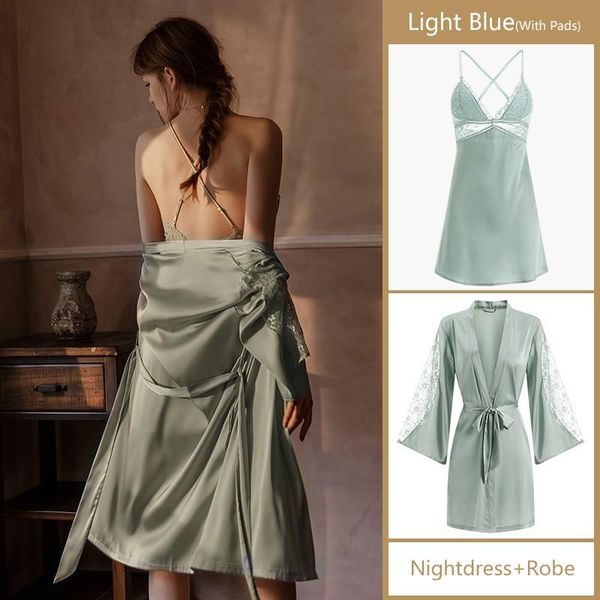 lace patchwork nighty&robe suit satin sleepwear new nightwear homewear women intimate lingerie silky kimono bathrobe gown, Black;red
lace patchwork nighty&robe suit satin sleepwear new nightwear homewear women intimate lingerie silky kimono bathrobe gown, Black;red