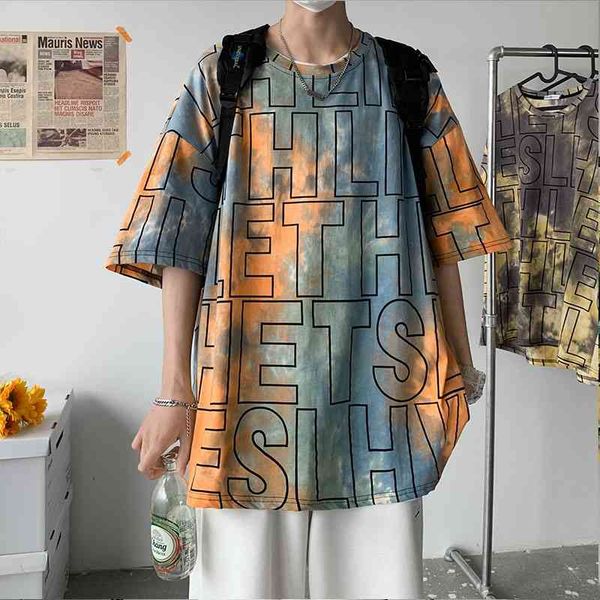 men's t-shirts short sleeve loose shirt men's summer tie-dye letter printed tshirt tees casual clothes plus oversize m-5xl o n, White;black
men's t-shirts short sleeve loose shirt men's summer tie-dye letter printed tshirt tees casual clothes plus oversize m-5xl o n, White;black