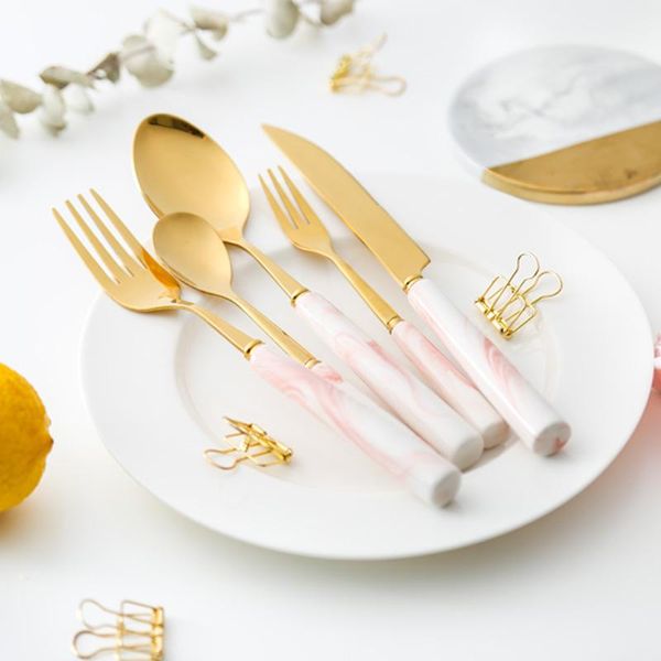 5pc creative ceramics handle flatware tableware set stainless steel western steak knife dessert salad spoon kitchen cutlery set
5pc creative ceramics handle flatware tableware set stainless steel western steak knife dessert salad spoon kitchen cutlery set