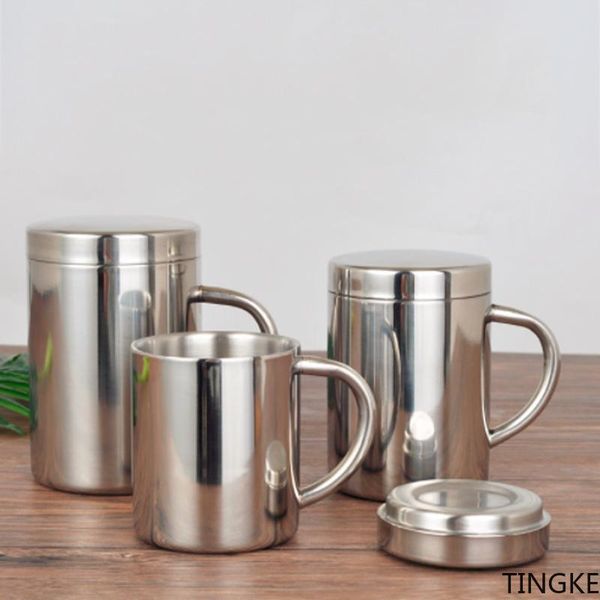 mugs double-layer stainless steel coffee cup with lid, portable travel mug, milk cup, office tea
mugs double-layer stainless steel coffee cup with lid, portable travel mug, milk cup, office tea