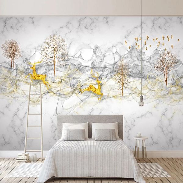 wallpapers custom 3d po wallpaper abstract smoke forest elk white marble pattern waterproof wall mural home decor living room
wallpapers custom 3d po wallpaper abstract smoke forest elk white marble pattern waterproof wall mural home decor living room