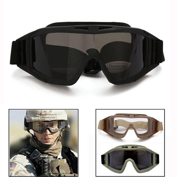 outdoor eyewear tactical military goggles 3 lens interchangeable army windproof cs paintball safety glasses
outdoor eyewear tactical military goggles 3 lens interchangeable army windproof cs paintball safety glasses