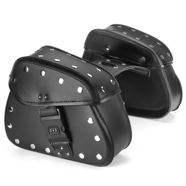 1 pair motorcycle password lock saddlebags side storage pu leather saddle bag universal black
1 pair motorcycle password lock saddlebags side storage pu leather saddle bag universal black