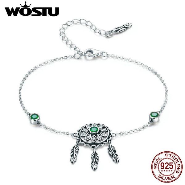 link, chain wostu spring style 925 sterling silver green flower leaves & link bracelets for women original real jewelry gift cqb078, Black
link, chain wostu spring style 925 sterling silver green flower leaves & link bracelets for women original real jewelry gift cqb078, Black