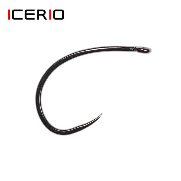 fishing hooks icerio 30pcs black nickel barbless curved nymph emerger scud shrimp tying hook 2x gap trout 
fishing hooks icerio 30pcs black nickel barbless curved nymph emerger scud shrimp tying hook 2x gap trout