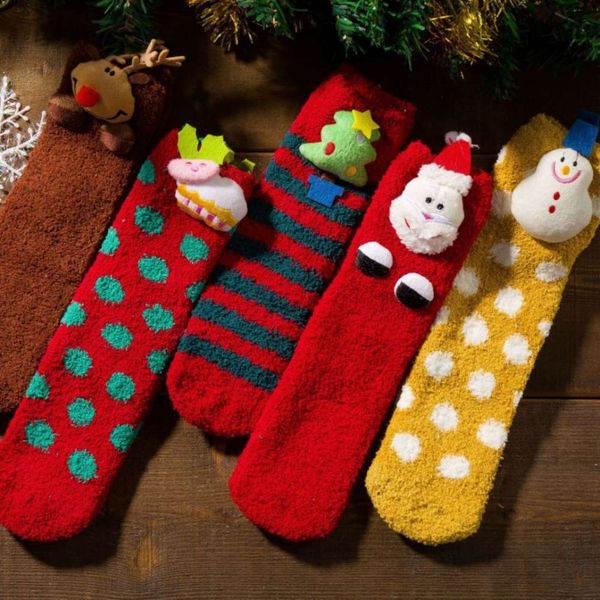 pairs of christmas gift parent-child socks autumn and winter coral velvet thickened cartoon slip warm air towel ring, Black;white
pairs of christmas gift parent-child socks autumn and winter coral velvet thickened cartoon slip warm air towel ring, Black;white