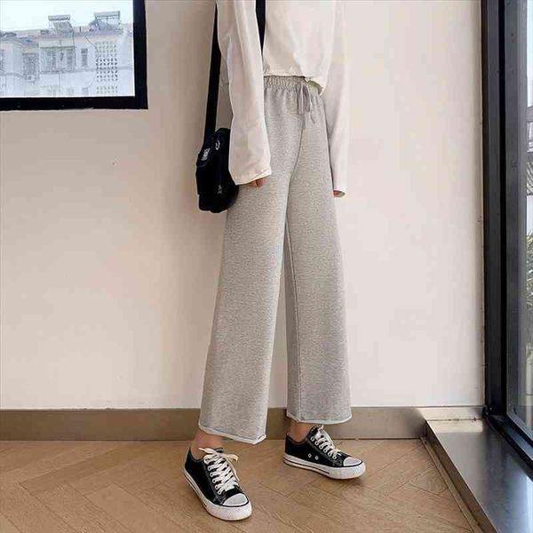 wide leg pants womens pure black lace up korean loose leisure high waist spring long daily street clothes autumn, Black;white
wide leg pants womens pure black lace up korean loose leisure high waist spring long daily street clothes autumn, Black;white