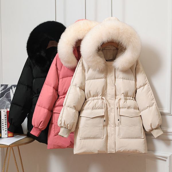 winter with hood female coat 90% white duck down outerwear lady oversize mid-long parka c20 nivi, Black
winter with hood female coat 90% white duck down outerwear lady oversize mid-long parka c20 nivi, Black