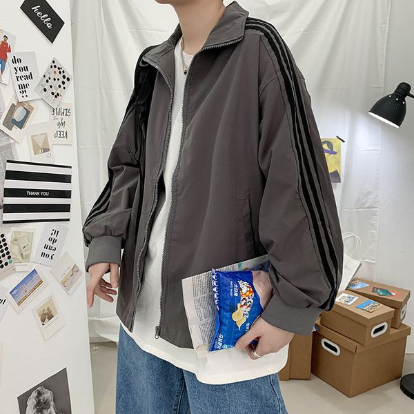 ins men's bf spring and autumn fashion korean leisure student sports handsome versatile thin jacket, Black;brown
ins men's bf spring and autumn fashion korean leisure student sports handsome versatile thin jacket, Black;brown
