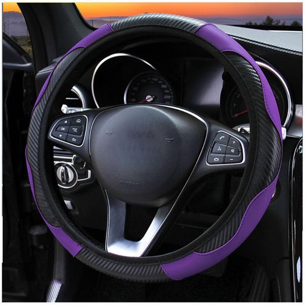 steering wheel covers 37-38cm carbon fiber car cover breathable anti-slip pu leather protector accessories
steering wheel covers 37-38cm carbon fiber car cover breathable anti-slip pu leather protector accessories