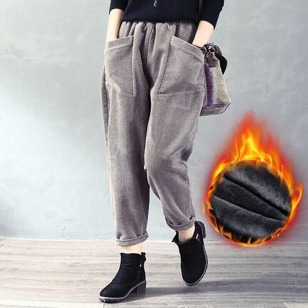 2021 new autumn corduroy pants from the big vintage pocket plus casual loose veet korean style harem pant 761o, Black;white
2021 new autumn corduroy pants from the big vintage pocket plus casual loose veet korean style harem pant 761o, Black;white