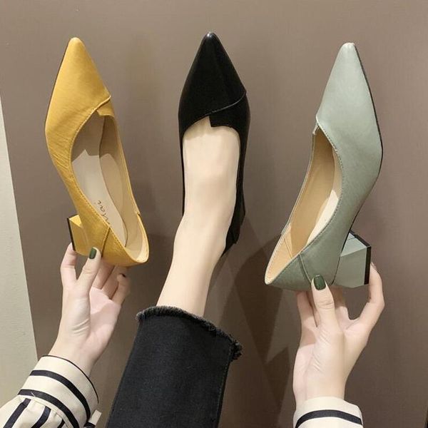 dress shoes women's office ol leather pointed toe brand square heel black professional
dress shoes women's office ol leather pointed toe brand square heel black professional