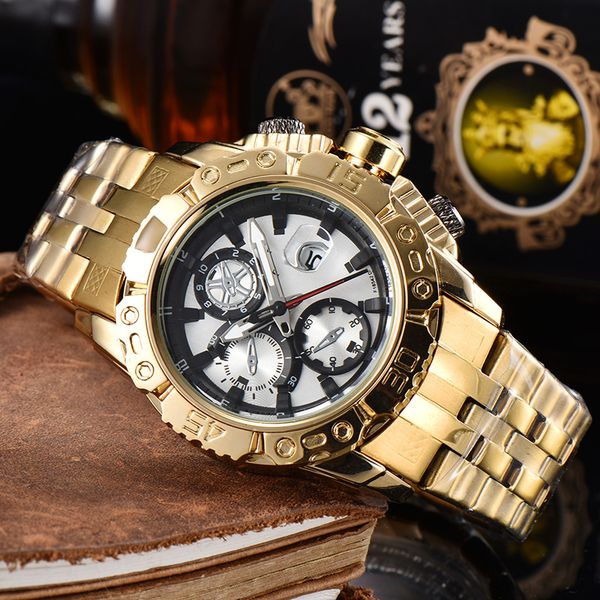 0-1mens quartz watches fashion gold dial stainless steel business sports military designer montre de luxe watch, Slivery;brown
0-1mens quartz watches fashion gold dial stainless steel business sports military designer montre de luxe watch, Slivery;brown