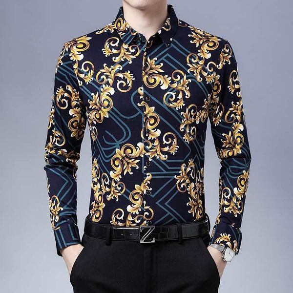 men's casual shirts flower pattern 3d print high-end luxury long sleeve shirt autumn quality mercerized cotton soft smooth camisa mascu, White;black
men's casual shirts flower pattern 3d print high-end luxury long sleeve shirt autumn quality mercerized cotton soft smooth camisa mascu, White;black