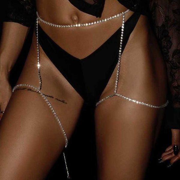 woman attractive waist belly chains double leg chain super luxurious rhinestone body jewelry geometry cute romantic p0811, Silver
woman attractive waist belly chains double leg chain super luxurious rhinestone body jewelry geometry cute romantic p0811, Silver