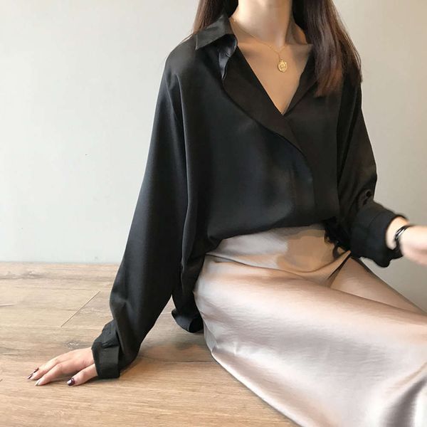 luxury autumn silk spring satin 2021 draped and shirt women's new design 2021, White
luxury autumn silk spring satin 2021 draped and shirt women's new design 2021, White