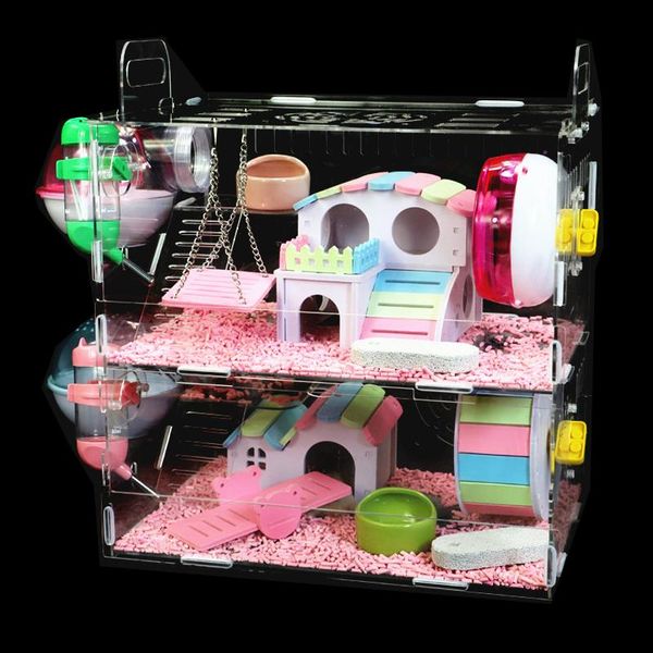 small animal supplies acrylic hamster cage double-decker villa oversized transparent baby toy goldbear
small animal supplies acrylic hamster cage double-decker villa oversized transparent baby toy goldbear