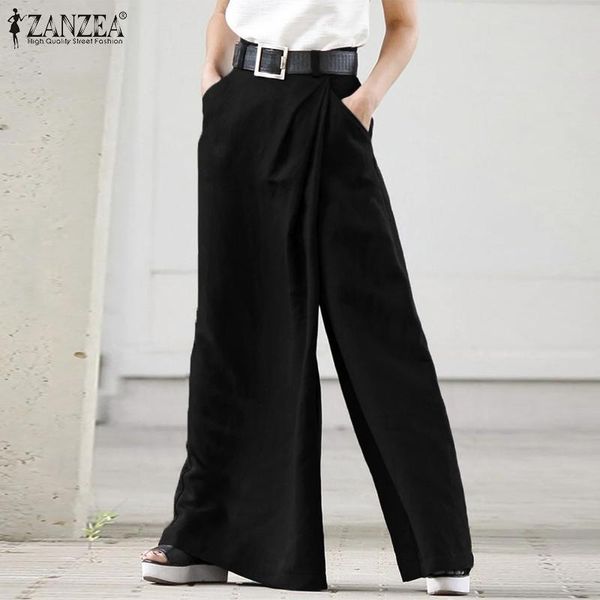 women's pants & capris fashion zanzea women wide leg trousers summer elegant high waist loose offcie lady solid long palazzo plus size, Black;white
women's pants & capris fashion zanzea women wide leg trousers summer elegant high waist loose offcie lady solid long palazzo plus size, Black;white