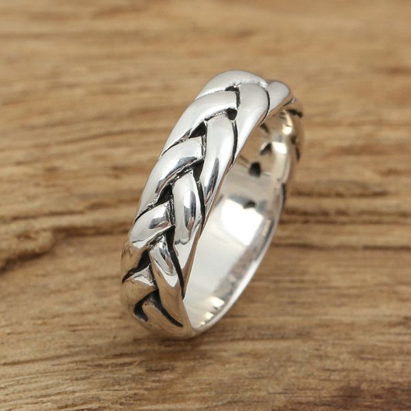 925 sterling silver braided band rings american european punk style antique designer luxury jewelry accessories gifts
925 sterling silver braided band rings american european punk style antique designer luxury jewelry accessories gifts