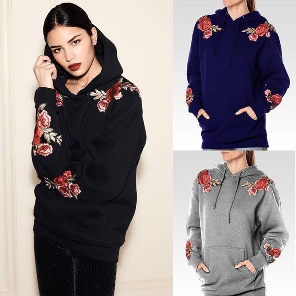 women's hoodies & sweatshirts retro 2021 fashion women long sleeve hooded sweatshirt jumper hoodie loose pullover embroidery coat, Black
women's hoodies & sweatshirts retro 2021 fashion women long sleeve hooded sweatshirt jumper hoodie loose pullover embroidery coat, Black