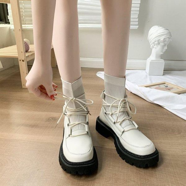 boots fashion chunky platform ankle for women thick sole knitted elastic cloth pu leather woman autumn winter shoes, Black
boots fashion chunky platform ankle for women thick sole knitted elastic cloth pu leather woman autumn winter shoes, Black