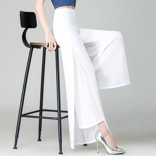 women's pants & capris plus size 6xl summer chiffon trousers woman long wide leg office lady ol female loose streetwear side split, Black;white
women's pants & capris plus size 6xl summer chiffon trousers woman long wide leg office lady ol female loose streetwear side split, Black;white