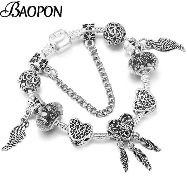 charm bracelets silver color feather bracelet with nice glass beads fits original brand for women jewelry gift drop, Golden;silver
charm bracelets silver color feather bracelet with nice glass beads fits original brand for women jewelry gift drop, Golden;silver