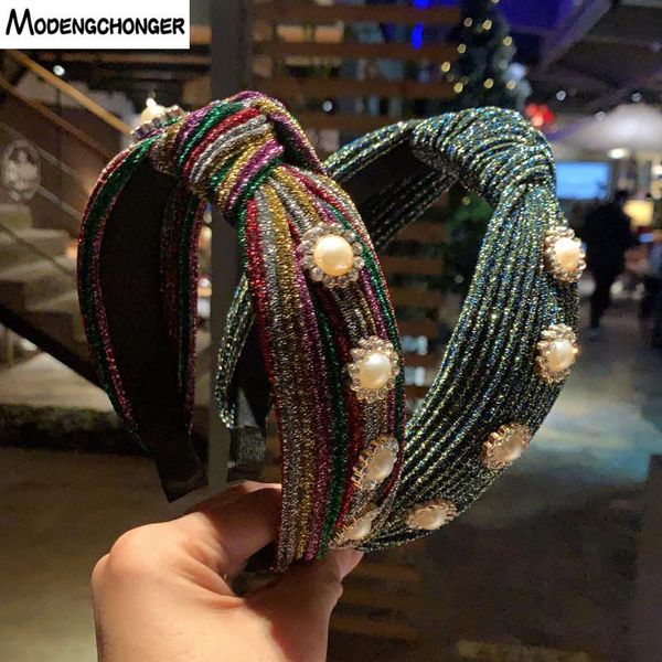 hair accessories cross knotted pearl headband for woman retro rainbow bezel stripe twisted hairband ladies headwear
hair accessories cross knotted pearl headband for woman retro rainbow bezel stripe twisted hairband ladies headwear