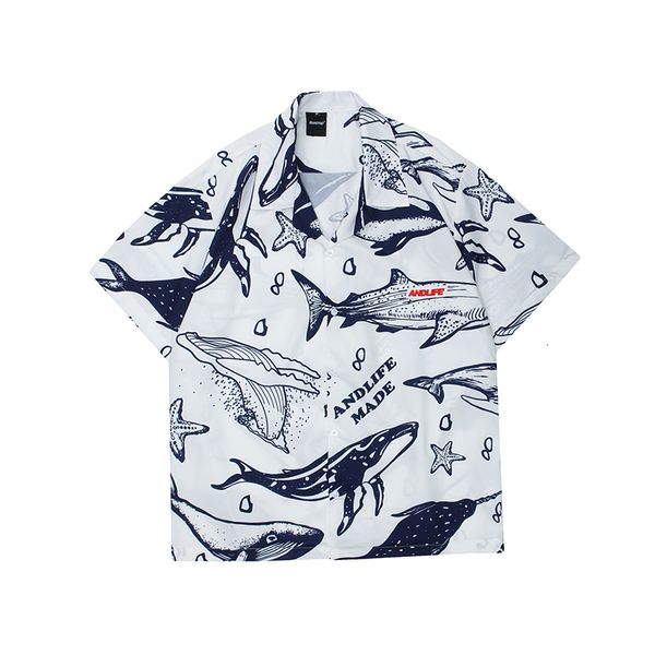 2021 new high street whale print hawaiian shirts men and women short sleeve oversize loose casual shirt harajuku laple summer svc1, White;black
2021 new high street whale print hawaiian shirts men and women short sleeve oversize loose casual shirt harajuku laple summer svc1, White;black