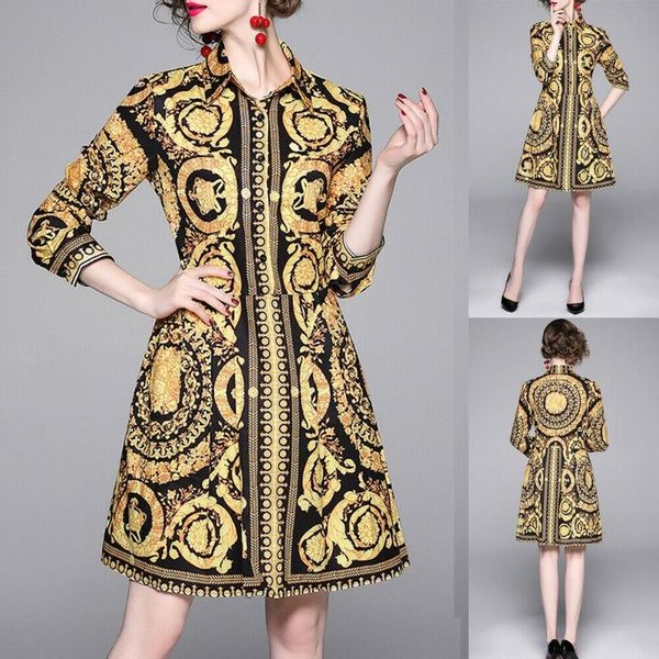 women fashion print loose long sleeve dress ladies v-neck swing short mini dress spring autumn sundress s//l/xl, Black;gray 
women fashion print loose long sleeve dress ladies v-neck swing short mini dress spring autumn sundress s//l/xl, Black;gray