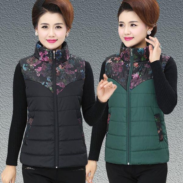 women's vests 2021 autumn winter cotton clothing vest jacket women plus size middle aged female thick warm waistcoat print coats v900, Black;white
women's vests 2021 autumn winter cotton clothing vest jacket women plus size middle aged female thick warm waistcoat print coats v900, Black;white