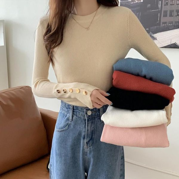 women's sweaters zohoha 2021 autumn korean leisure o-neck basic sweater slim cosy long sleeve pullover home style fashion, White;black
women's sweaters zohoha 2021 autumn korean leisure o-neck basic sweater slim cosy long sleeve pullover home style fashion, White;black