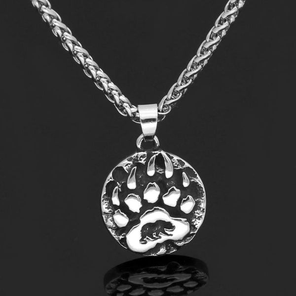 pendant necklaces stainless steel nordic viking amulet rune small bear necklace with valknut gift bag, Silver
pendant necklaces stainless steel nordic viking amulet rune small bear necklace with valknut gift bag, Silver