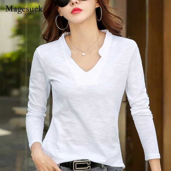 women's t-shirt women v-neck cotton white tee office ladies long sleeve femme t-shirts clothing plus size loose 13172
women's t-shirt women v-neck cotton white tee office ladies long sleeve femme t-shirts clothing plus size loose 13172