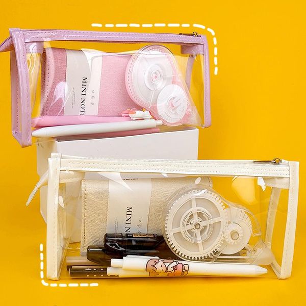 pencil cases 1pc transparent case office student school supplies kawaii pen box astuccio scuola estuche escolar
pencil cases 1pc transparent case office student school supplies kawaii pen box astuccio scuola estuche escolar