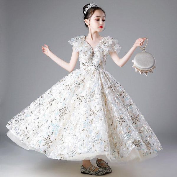 ethnic clothing elegant princess sparkly exquisite sequins bling dress for girls wedding long party formal gown, Red
ethnic clothing elegant princess sparkly exquisite sequins bling dress for girls wedding long party formal gown, Red
