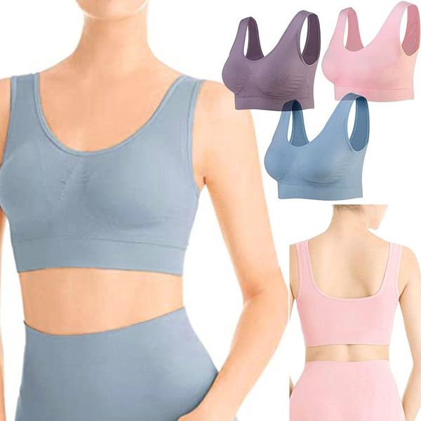 3-pack women seamless sports bra wireyoga harajuku bra with removable pads short slim harajuku tank mujer camisetas 38, White;black
3-pack women seamless sports bra wireyoga harajuku bra with removable pads short slim harajuku tank mujer camisetas 38, White;black