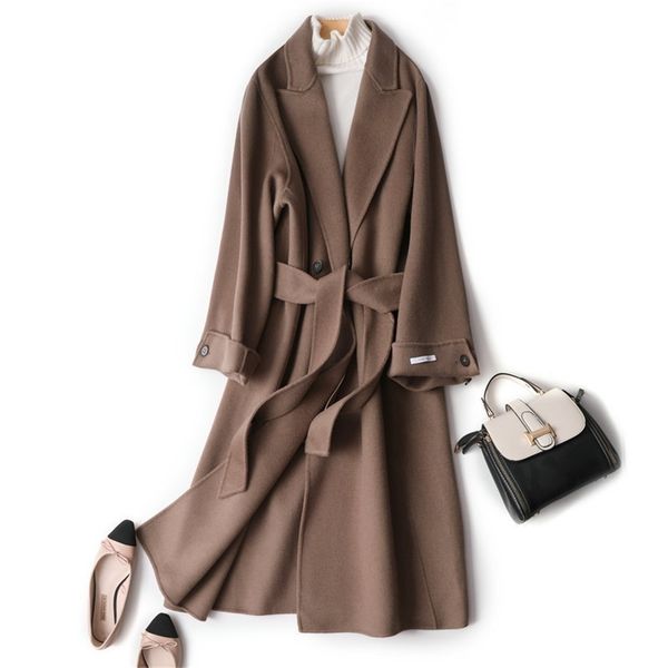 long wool coat women spring autumn woolen jacket black brown oversized coat korean elegant overcoat casaco feminino 1112 kj4072
long wool coat women spring autumn woolen jacket black brown oversized coat korean elegant overcoat casaco feminino 1112 kj4072