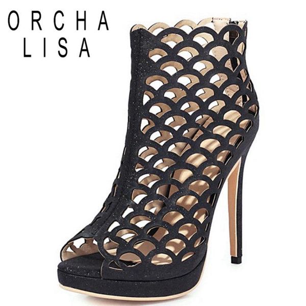 sandals orcha lisa 2021 ladies peep toe 12cm high thin heels zip stylish breathable big size 30-51 party date c2349, Black
sandals orcha lisa 2021 ladies peep toe 12cm high thin heels zip stylish breathable big size 30-51 party date c2349, Black