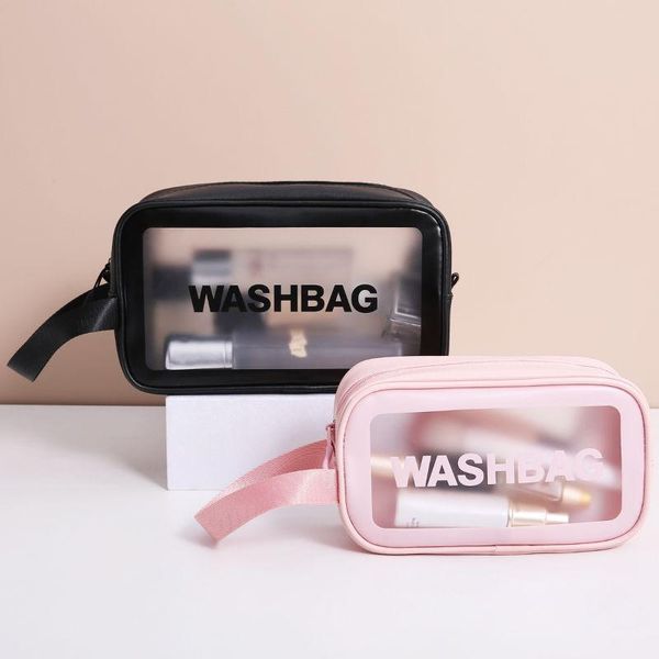storage bags women's potrable makeup pu leather transparent large capacity waterproof cosmetic organizer bath pouch for travel
storage bags women's potrable makeup pu leather transparent large capacity waterproof cosmetic organizer bath pouch for travel