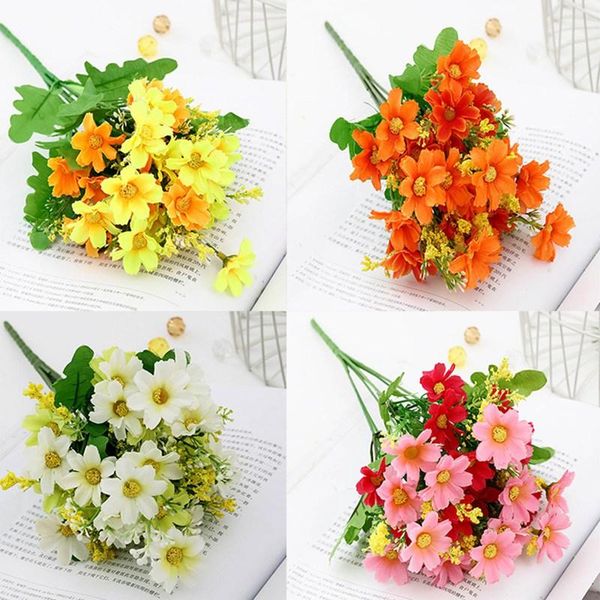 one bouquet 7 branch 28 heads cute silk daisy artificial decorative flower wedding flower bouquet home room table decoration
one bouquet 7 branch 28 heads cute silk daisy artificial decorative flower wedding flower bouquet home room table decoration