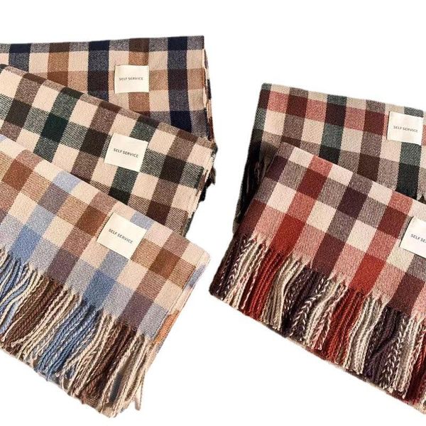 scarves autumn/winter plaid thickened napped warm long scarf japanese and korean college style woven plain weave fringed, Blue;gray
scarves autumn/winter plaid thickened napped warm long scarf japanese and korean college style woven plain weave fringed, Blue;gray