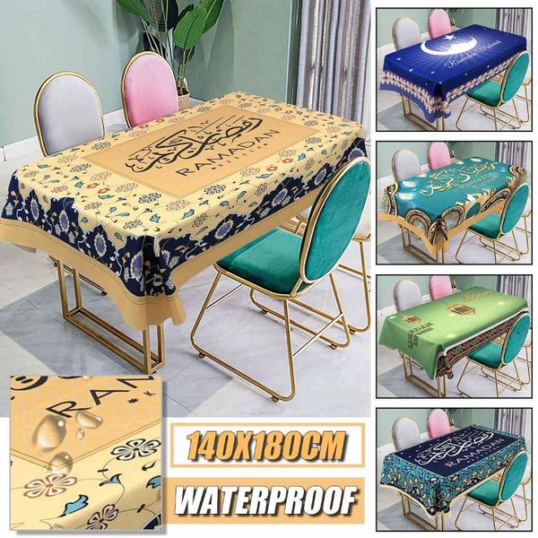 table cloth muslim eid mubarak printed tablecloth waterproof rectangle dining kitchen cover ramadan decor home 140x180cm
table cloth muslim eid mubarak printed tablecloth waterproof rectangle dining kitchen cover ramadan decor home 140x180cm