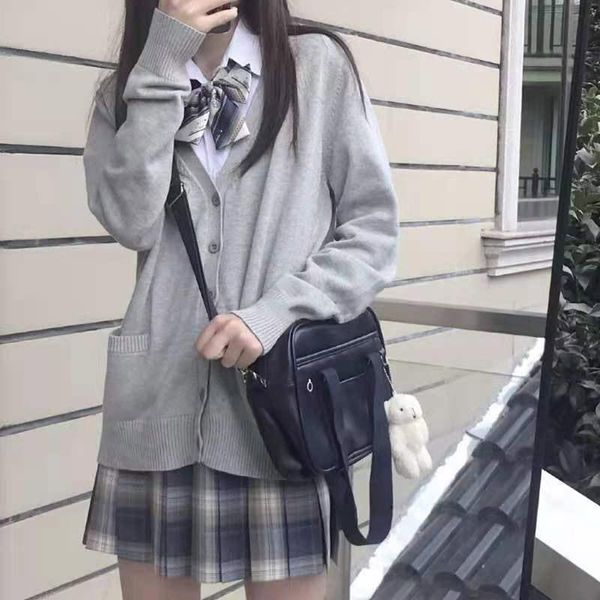women's knits & tees abenser japanese style sweater spring autumn v-neck cotton knitted jk uniform cardigan multicolor cosplay wear, White
women's knits & tees abenser japanese style sweater spring autumn v-neck cotton knitted jk uniform cardigan multicolor cosplay wear, White