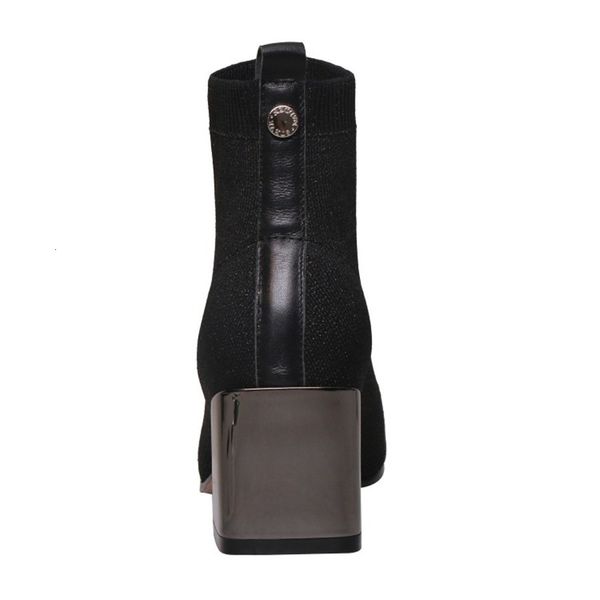 2021 european and style wool knitted or crocheted elastic material thick head high-heel women's boots n7ua, Black
2021 european and style wool knitted or crocheted elastic material thick head high-heel women's boots n7ua, Black
