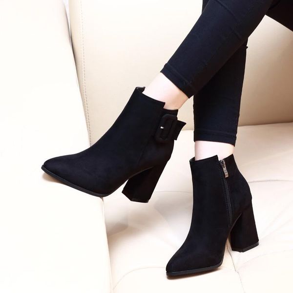 boots women ladies zipper ankle student casual large size scrub female fashion single warm fur winter shoes 668, Black
boots women ladies zipper ankle student casual large size scrub female fashion single warm fur winter shoes 668, Black