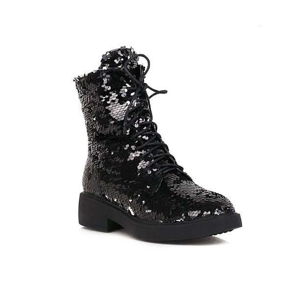color-shifting cloth autumn and winter in fashion women's boots a color changing multi-color magic shoes circle sequins eair, Black
color-shifting cloth autumn and winter in fashion women's boots a color changing multi-color magic shoes circle sequins eair, Black
