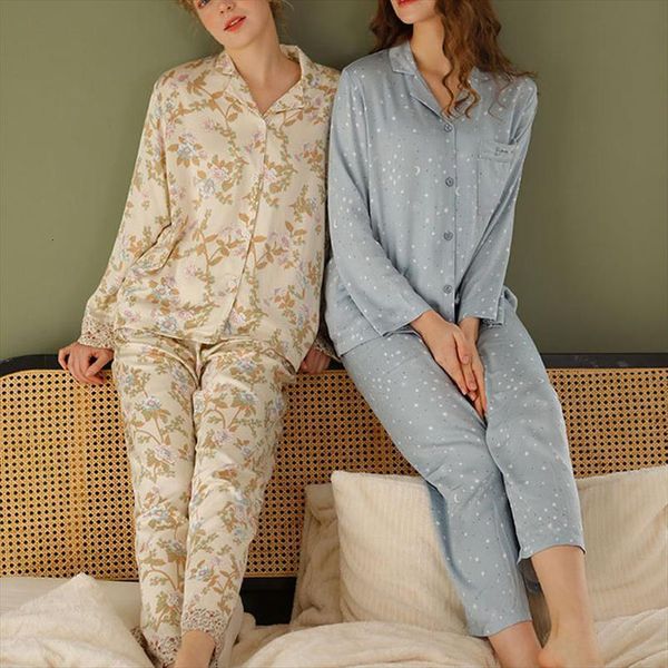 spring elegant natural cotton womens sleepwears pajamas star and moon print pijamas women 2 piece set huispak vrouwen, Black;red
spring elegant natural cotton womens sleepwears pajamas star and moon print pijamas women 2 piece set huispak vrouwen, Black;red