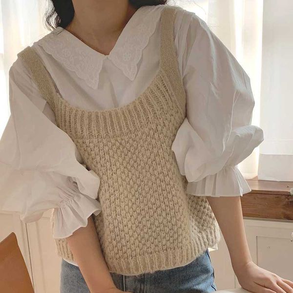 sweaters&jumpers casual back lace up hollow out sweater vest women o neck sleeveless retro preppy style knit pullovers 210610, White
sweaters&jumpers casual back lace up hollow out sweater vest women o neck sleeveless retro preppy style knit pullovers 210610, White