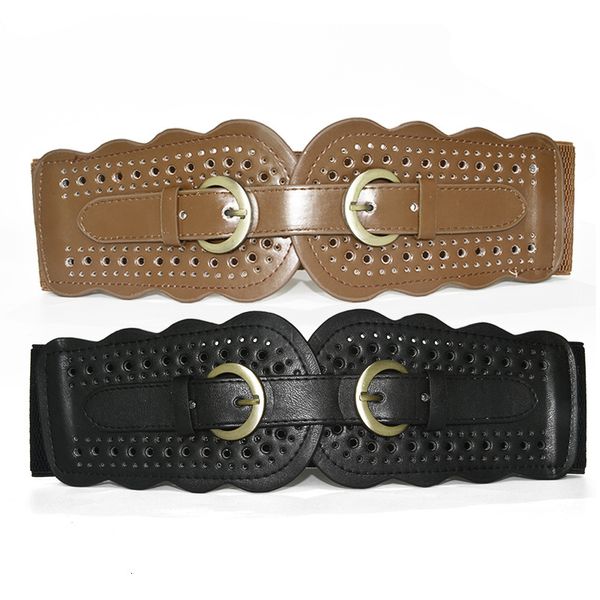 women's belt autumn new leisure hollow out double button women's wide waist cover, Black;brown
women's belt autumn new leisure hollow out double button women's wide waist cover, Black;brown
